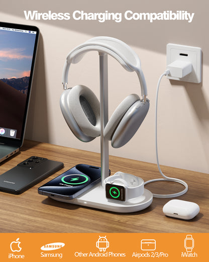 HiWe 3-in-1 Headphone Stand