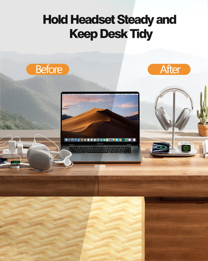 HiWe 3-in-1 Headphone Stand