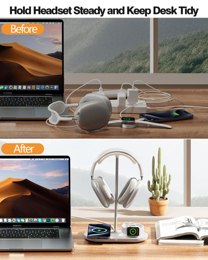 HiWe 3-in-1 Headphone Stand